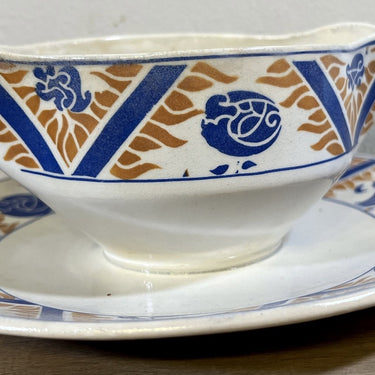 Gravy boat / Sauce boat - Moulin des Loups / Orchies Hamage - decor CANADA