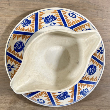 Gravy boat / Sauce boat - Moulin des Loups / Orchies Hamage - decor CANADA