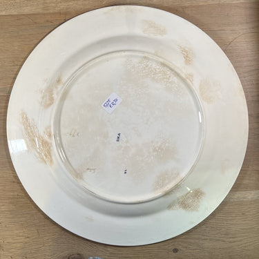 Bowl / Plate - large, round, model - Petrus Regout - SIKA decor in blue