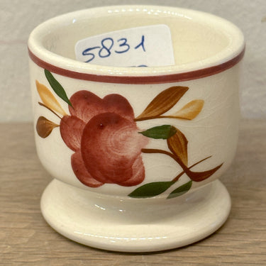 Eierbecher - Boch - Dekor mit braun/rot/grünem Dekor