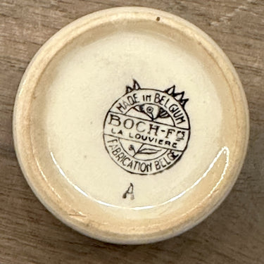 Eierbecher - Boch - Dekor mit braun/rot/grünem Dekor