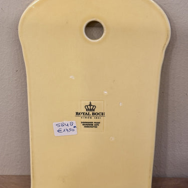 Sandwichbrett / Schneidebrett - Royal Boch - in gelber Farbe mit Verzierungen am Rand