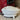 Coal kit / Charbonniére - cream/white enamelled cast iron with relief image of flowers
