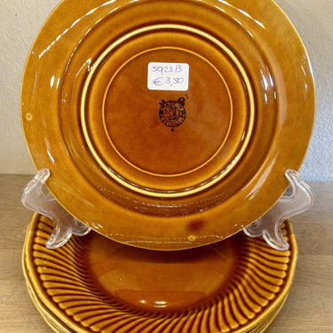 Frühstücksteller / Dessertteller - Boch - Form TRIANON in Farbe braun