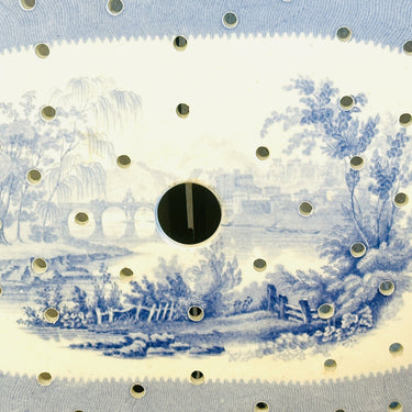 Treef - Davenport - dated ca. 1870 - decor of landscape and mountains/castles