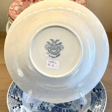 Deep plate / Soup plate / Pasta plate - Villeroy &amp; Boch - SHANGHAI decor in blue