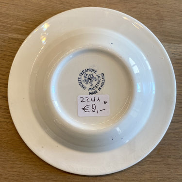 Aschenbecher / Aschenbecher - Société Céramique Maestricht - Dekorrand FARMHOUSE blau