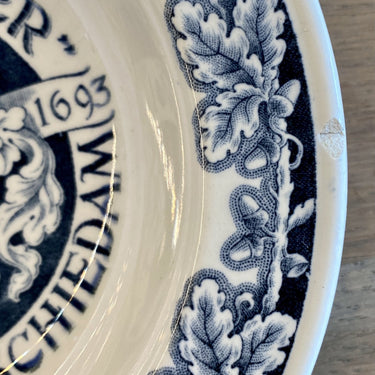 Aschenbecher / Aschenbecher - Société Céramique Maestricht - Dekorrand FARMHOUSE blau