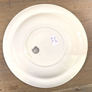 Tiefer Teller / Suppenteller / Pastateller - Boch - Art Deco - grünes stilisiertes Dekor