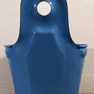 Holder for SAEBE (soap) - hanging model - Danish enamel? (marked with GM) - completely blue version