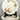 Gebaksbordje - Royal Adams Ivory Titian Ware - décor van bloemetjes in oranje/groen