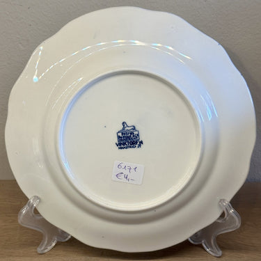 Breakfast plate / Dessert plate - Petrus Regout - VINKTOREN decor in blue
