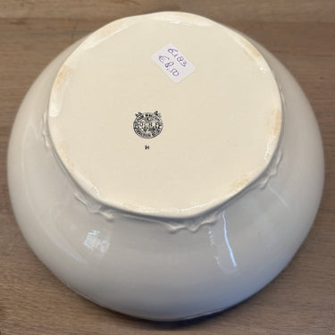 Satzschale - Boch - Dekor in Cremeweiß mit goldfarbenem Rand (H)
