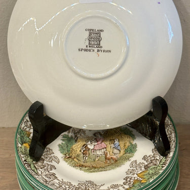 Dish - Copeland Spode England - SPODE'S BYRON decor in multi-coloured version