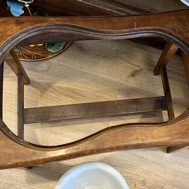 Bidet - Porzellan - Set im Holzrahmen - Villeroy &amp; Boch - komplett in Weiß