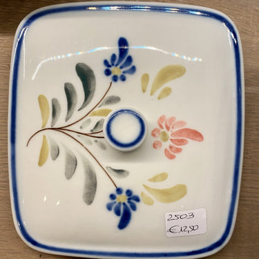 Boterpot / patépot / casserole dish - zwaar porselein - Viana do Castelo