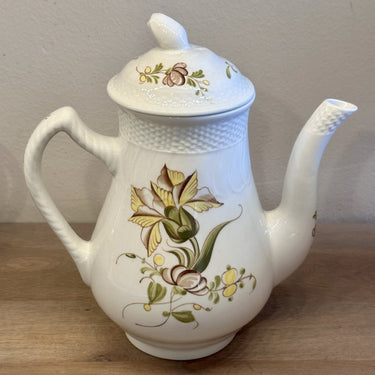 Kaffeekanne - Boch La Louviere - BERGERAC Dekor in Gelb mit Grün