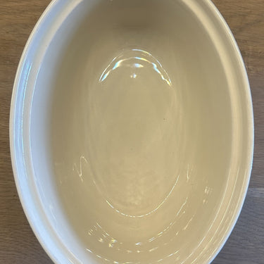 Oven dish - oval model - lid missing - de Sphinx / P. Regout - PARAFEU - higher model in pastel celadon color