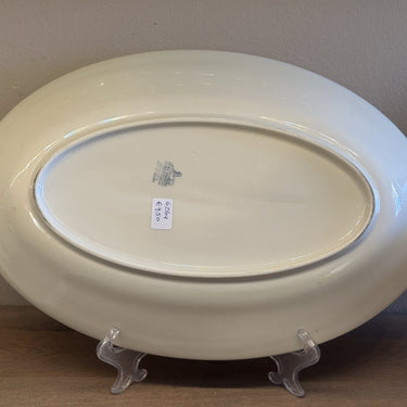 Scale - flat oval larger model - Petrus Regout - made of cream-colored porcelain
