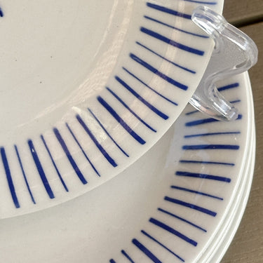 Frühstücksteller / Dessertteller - Boch - Dekor RIVIERA in blau - Form MIAMI