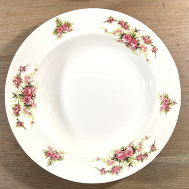 Tiefer Teller / Suppenteller / Pastateller - Boch - Dekor D.448, DOPPELTE ROSE mit Goldrand