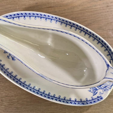 Juskom / Sauskom - Sarreguémines - décor SYRA uitgevoerd in blauw