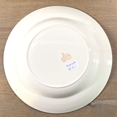 Deep plate / Soup plate / Pasta plate - Petrus Regout - decor with small roses and scattered flowers