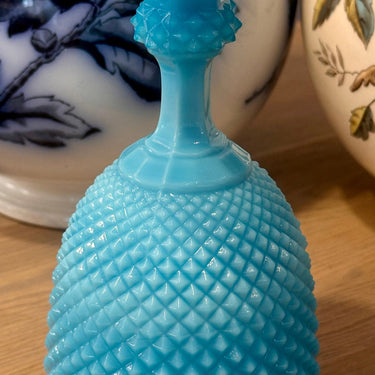 Glass on foot - Casa Pupo (1970s) / Portugal - unmarked azure blue glass