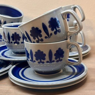 Tasse und Untertasse - Boch - BALTIC Dekor - MENUET Form (1968 - 1972)