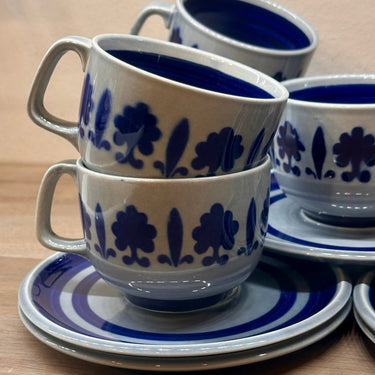 Tasse und Untertasse - Boch - BALTIC Dekor - MENUET Form (1968 - 1972)