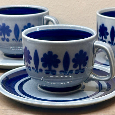 Tasse und Untertasse - Boch - BALTIC Dekor - MENUET Form (1968 - 1972)