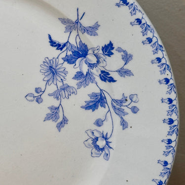 Dinerbord / Eetbord - Societe Ceramique Maestricht - décor TOULOUSE uitgevoerd in helderblauwe kleur