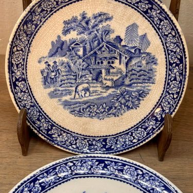 Underplate / Dish - larger model - Petrus Regout - decor LIBAN in blue