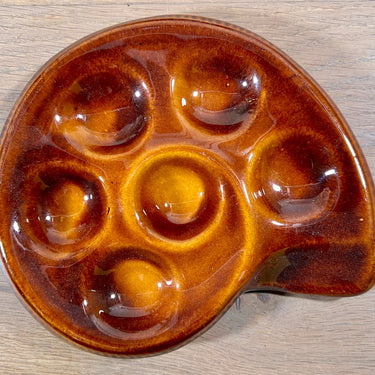 Snail bowl - St. Clément, France - made in dark brown