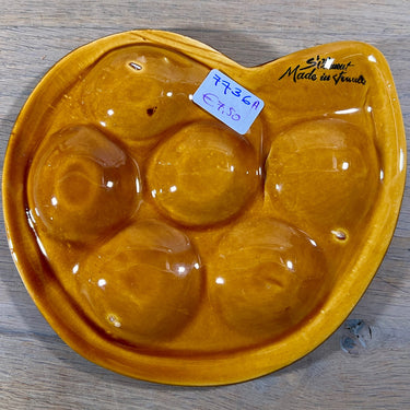 Snail bowl - St. Clément, France - made in dark brown