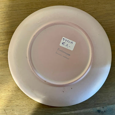 Ontbijtbord / Dessertbord - Royal Goedewaagen Gouda Holland - mat geglazuurd in roze kleur