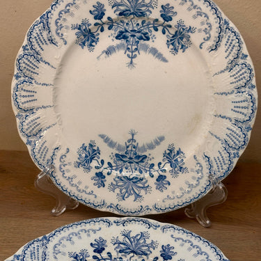 Ontbijtbord / Dessertbord - St. Amand Hamage - décor REGENCE uitgevoerd in blauw