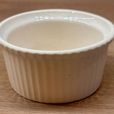 Oven dish / Ramequin - Villeroy &amp; Boch - white with green grape leaves on the bottom