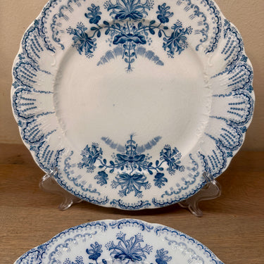 Ontbijtbord / Dessertbord - St. Amand Hamage - décor REGENCE &nbsp;uitgevoerd in blauw