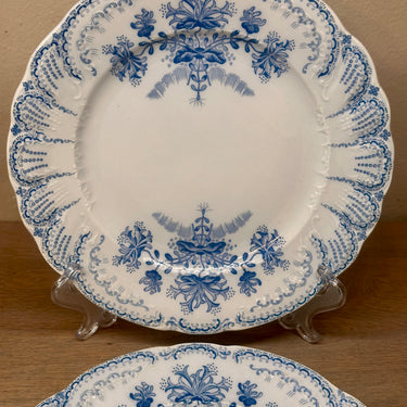 Ontbijtbord / Dessertbord - St. Amand Hamage - décor REGENCE &nbsp;uitgevoerd in blauw