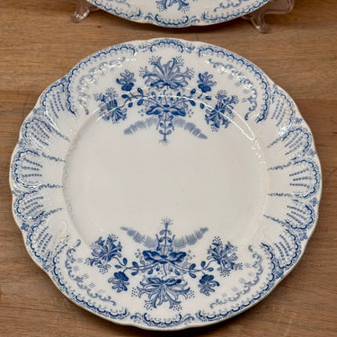 Ontbijtbord / Dessertbord - St. Amand Hamage - décor REGENCE &nbsp;uitgevoerd in blauw
