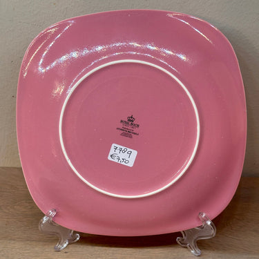Teller / Essteller - quadratisches Modell - Royal Boch - in der Farbe Pink