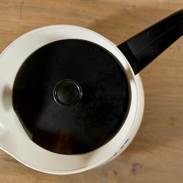 Theepot / Koffiepot - Pyroflam - Made in the Netherlands - décor met blauw blaadjes - model Pf-71