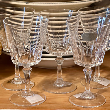 Glass on foot - lead crystal - Cristal d'Argues (France) - model VERSAILLES