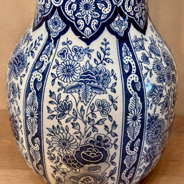 Trumpet vase - Petrus Regout - DELFT decor in blue and white