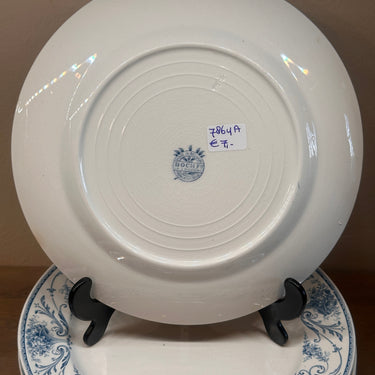 Speiseteller / Essteller - Boch / BFK - LOUIS XVI Dekor in Petrol