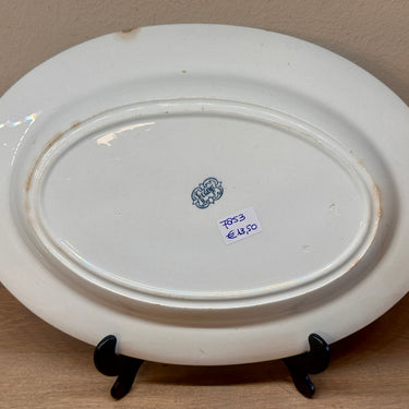 Scale - flach, oval, Modell - BFK (Boch Frères Keramis) - Dekor REGENT in Dunkelpetrol