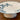 Table / Presentation dish - on low foot - Societe Ceramique Maestricht - ETRURIA decor in petrol