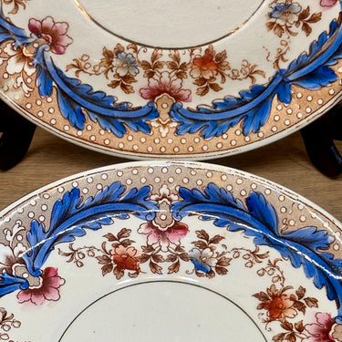 Unterteller / Untertasse - BFK (Boch Frères Kéramis) - OLGA-Dekor in Mehrfarben
