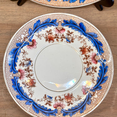 Unterteller / Untertasse - BFK (Boch Frères Kéramis) - OLGA-Dekor in Mehrfarben
